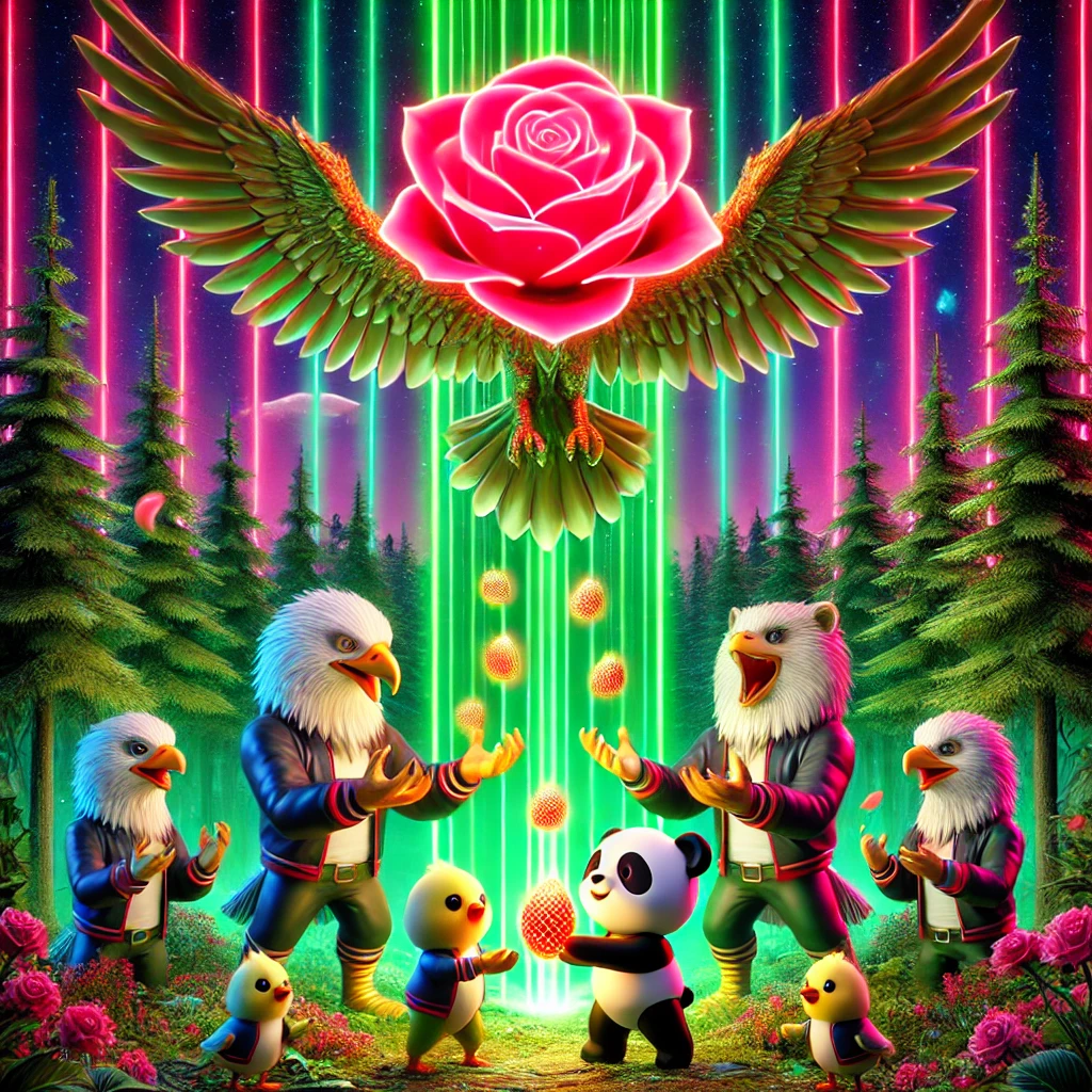 Golden Nuts bestowed on The Friends by the Heavenly Rose